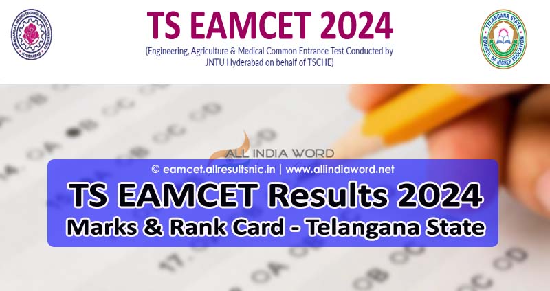 TS EAMCET Results 2024 & Rank Card Download